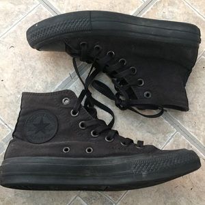 Converse Chuck Taylor II All Black High Tops Shoes